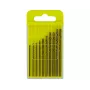 Donau Elektronik HSS-CO-225 Set di punte elicoidali per metallo HSS-cobalto, 10 pezzi, 1,3–2,5 mm, DIN 338, gambo cilindrico