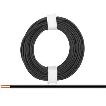 Donau Elektronik 218-11 Cavo flessibile 2 x 0,14 mm² nero 5 m