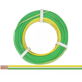 Donau Elektronik 318-354-50 Cavo flessibile 3 x 0,14 mm² giallo, bianco, verde 50 m