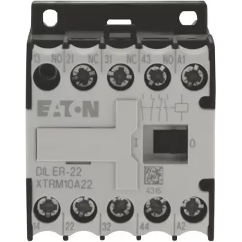 Eaton DILER-22-G(24VDC) Minicontattore, 4 poli, 2NO+2NC, bobina 24V DC 010042