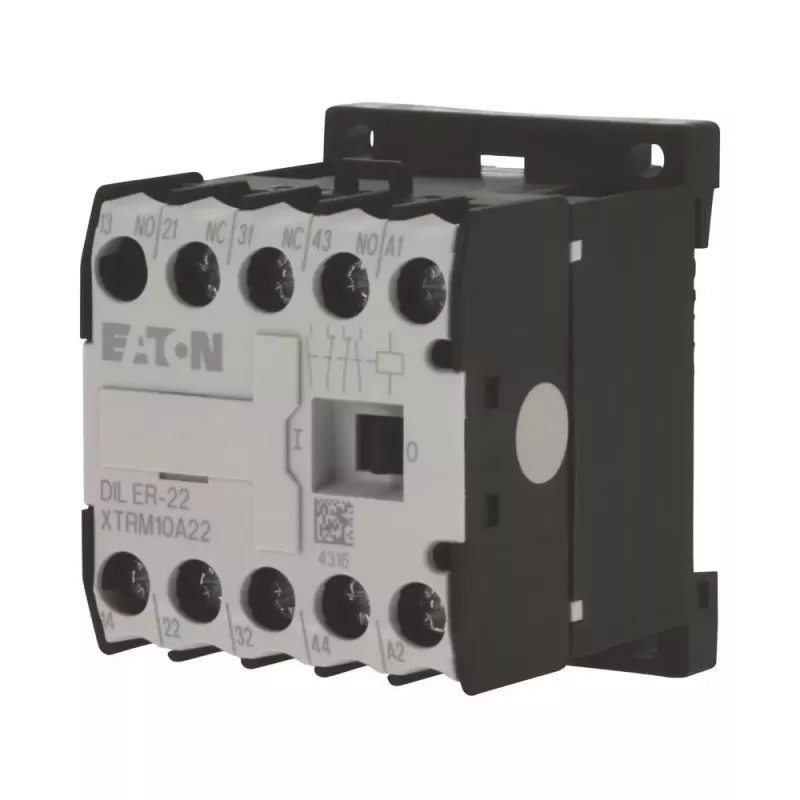 Eaton DILER-22-G(24VDC) Minicontattore, 4 poli, 2NO+2NC, bobina 24V DC 010042