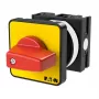 Eaton T0-1-102/E-RT Interruttore a camme, 2 poli, 20 A, montaggio frontale, rosso/giallo 009046