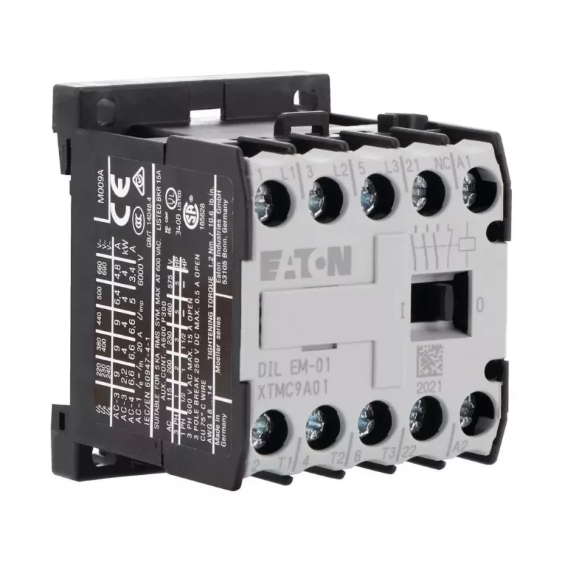 Eaton DILEM-01 Minicontattore 3NO 24V AC 50Hz 9A 4kW IP20 010086