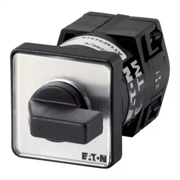 Eaton TM-1-15431/E Interruttore a levetta in metallo, 1 polo, 16 A, 250 V, montaggio a pannello, attuatore nero, custodia in metallo 025045