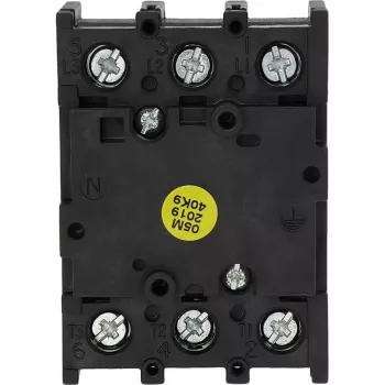 Eaton P1-32/E interruttore principale / sezionatore di carico 3 poli, 32 A, 690 V AC, IP65 frontale, manopola rotante nero/bianco 079065