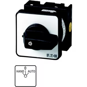 Eaton T0-2-15432/E interruttore a camme ON/OFF 2 poli, 20 A, 690 V AC, attuatore nero, pannello frontale bianco, IP65 034110
