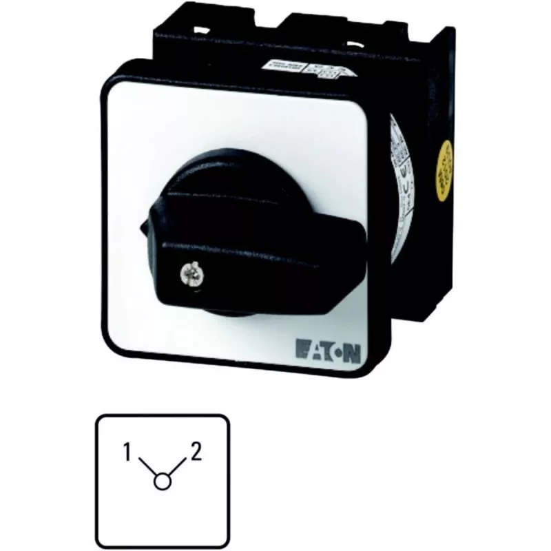 Eaton T0-3-8222/E interruttore a camme 3 poli 20A 690V AC, nero/argento 048339