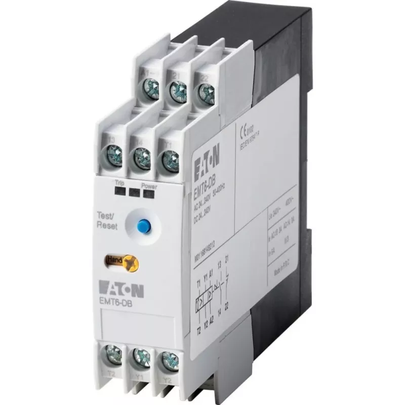Eaton EMT6-DB relè elettronico di protezione motore, 230V AC, nero/bianco 066401