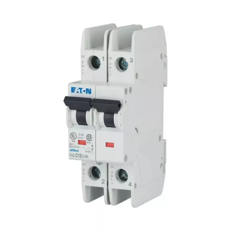 Eaton FAZ-C15/2-NA Interruttore automatico magnetotermico 15 A 2 poli con curva C (MCB) 102169
