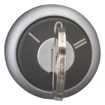 Eaton M22-WRS3-MS3 selettore a chiave, 3 posizioni, a ritenuta, 22,5 mm, nero/argento 111774