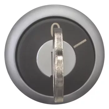 Eaton M22-WS-MS2 attuatore selettore a chiave, 2 posizioni a ritenuta, nero/argento 111790