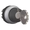 Eaton M22-WS-MS2 attuatore selettore a chiave, 2 posizioni a ritenuta, nero/argento 111790