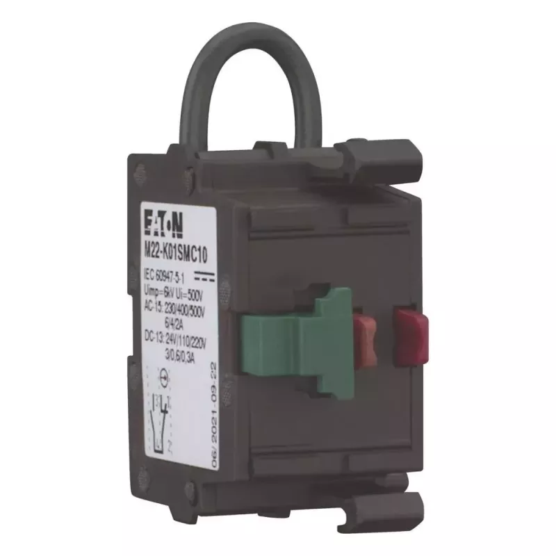 Eaton M22-K01SM elemento di contatto, 1 NC, montaggio frontale, morsetti a vite 121472