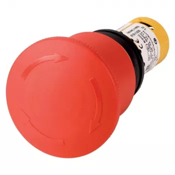 Eaton C22-PVT45P-K02 pulsante di emergenza, sblocco a rotazione, 2 NC, testa a fungo 45 mm, IP66/IP67/IP69 121611