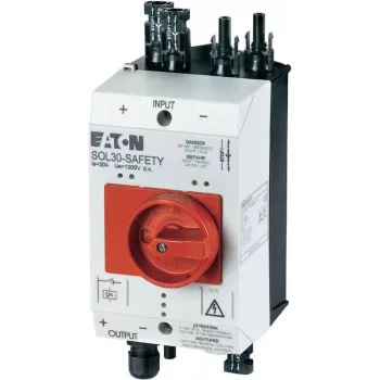 Eaton SOL30-SAFETY/2MC4-U interruttore di sicurezza per vigili del fuoco PV, 30 A, 1000 V DC, 4 poli, 1 NO + 1 NC 144122