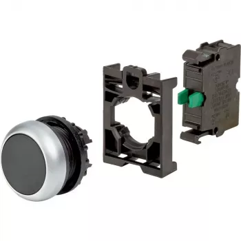 Eaton M22-D-S-K10-BVP pulsante, a filo, nero, anello frontale in plastica, 1NO 110933