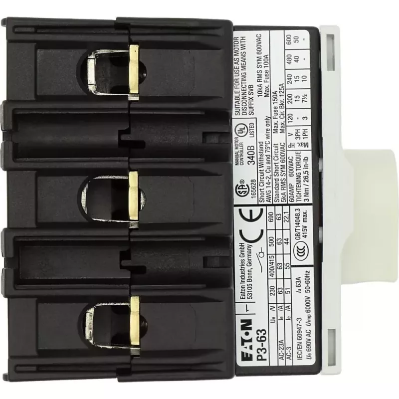 Eaton P3-63/M4/SVB interruttore principale, commutatore a camme 172784