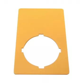 Eaton M22-XZK1-D99 targhetta ARRESTO DI EMERGENZA, gialla, 90x90mm, NOT-HALT 121089