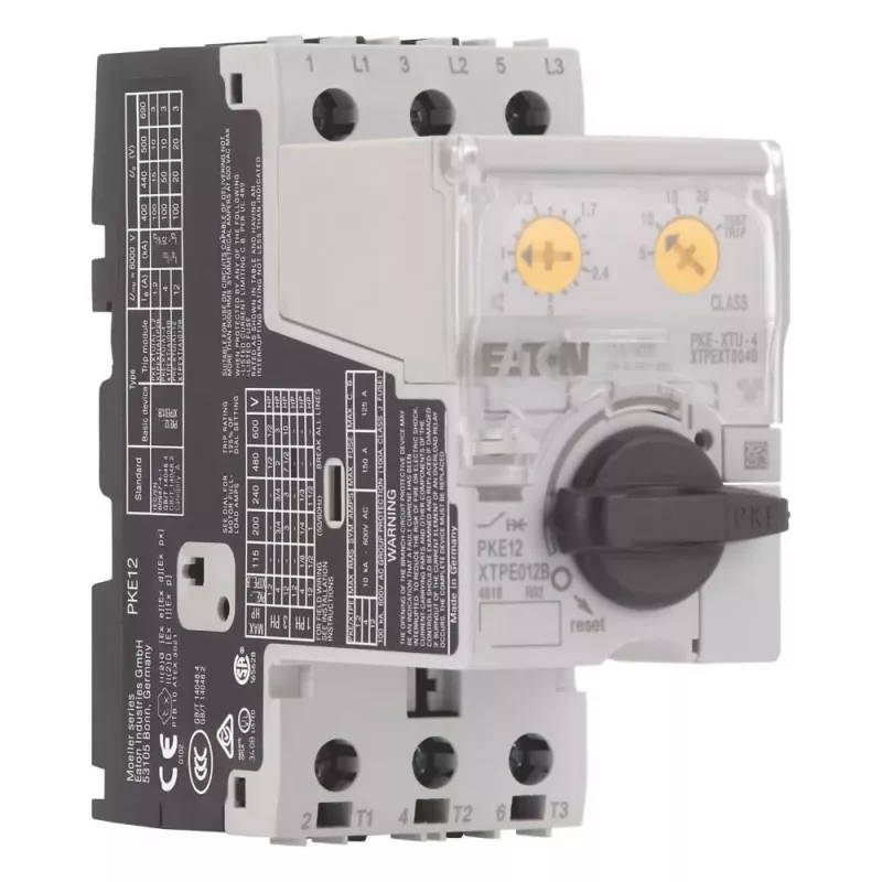 Eaton PKE12/XTU-4 interruttore di protezione motore, 3 poli, 0,3-12 A, 690 V AC 121732