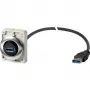 Eaton M30C-FUSB-60 presa USB 3.0 Type-A da incasso con cavo 1,5 m, anello frontale in metallo Y7-187084