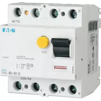 EATON PFIM-63/4/003-G/F interruttore differenziale 63A 4 poli 30mA tipo G/F 187358