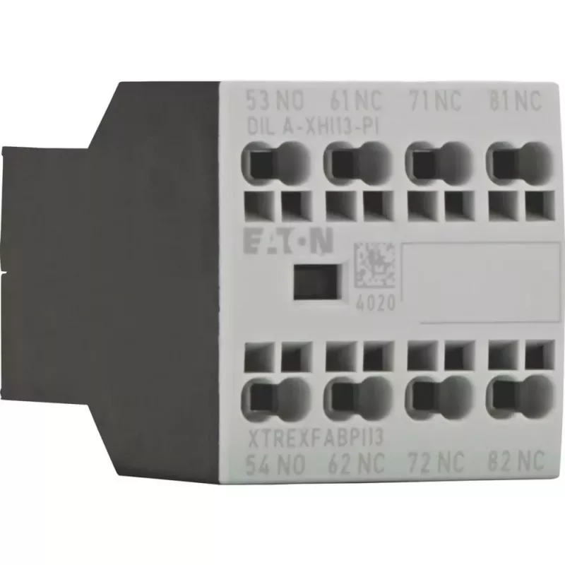 Eaton DILA-XHI13-PI blocco contatti ausiliari, 1NO+3NC, montaggio frontale, morsetti a vite 199320