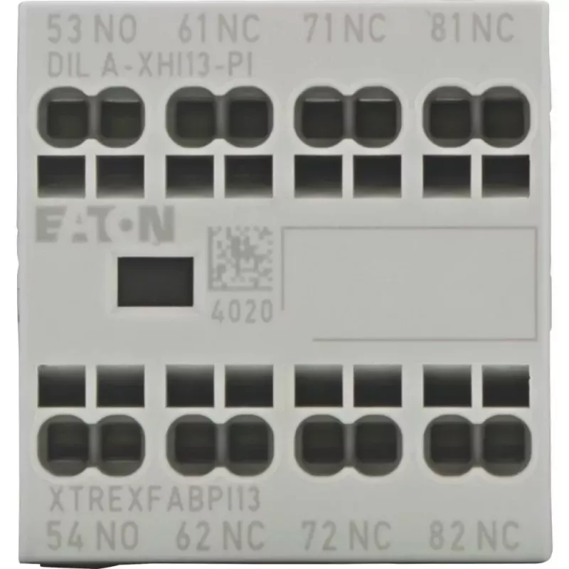 Eaton DILA-XHI13-PI blocco contatti ausiliari, 1NO+3NC, montaggio frontale, morsetti a vite 199320