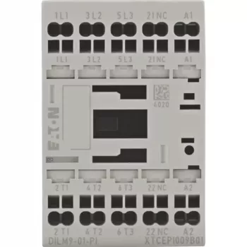 Eaton DILM9-01(24VD) contattore di potenza, 3 poli, 9 A, bobina 24 V DC 199238