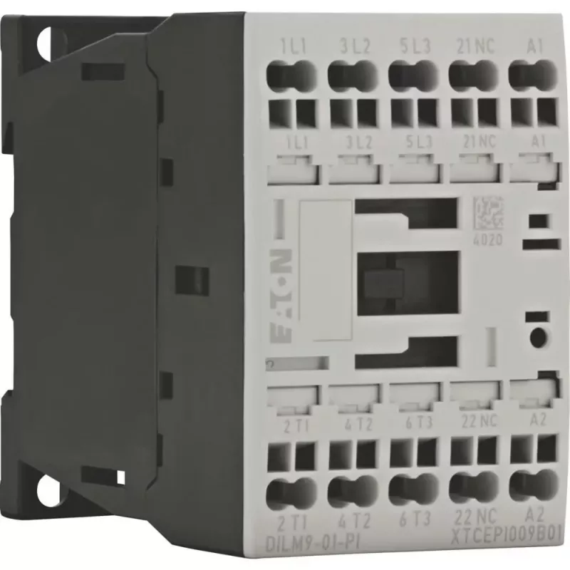 Eaton DILM9-01(24VD) contattore di potenza, 3 poli, 9 A, bobina 24 V DC 199238