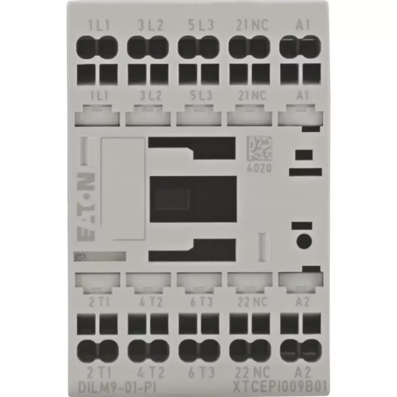 Eaton DILM9-01(24VD) contattore di potenza, 3 poli, 9 A, bobina 24 V DC 199238