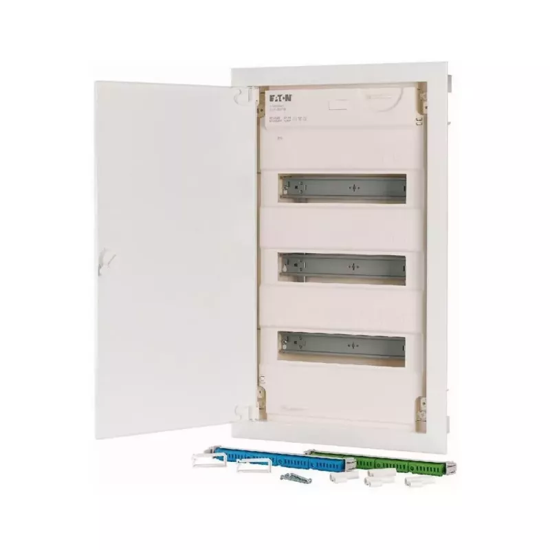 Eaton KLV-36HWP-F quadro di distribuzione da parete, 3 file, 36 moduli, porta trasparente, bianco 178810