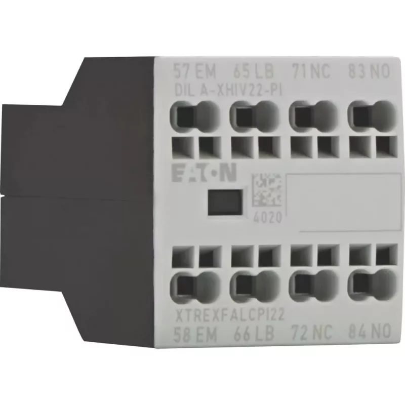 EATON DILA-XHIV22-PI blocco contatti ausiliari, 4 poli, 2NO+2NC, 16 A, montaggio laterale 199322
