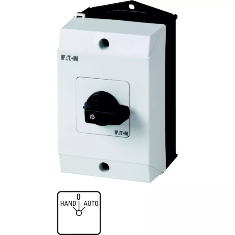Eaton T0-1-15431/I1 interruttore a leva unipolare, nero / bianco 207070