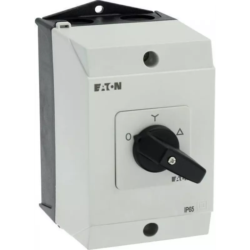 Eaton T0-4-8410/I1 interruttore a levetta ON-OFF 3 poli, 20 A, montaggio frontale, nero/bianco 207140