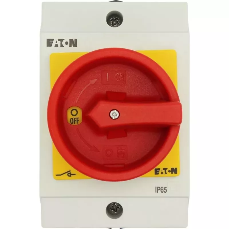 Eaton T0-1-8200/I1/SVB interruttore a leva unipolare, rosso / bianco / giallo 207145