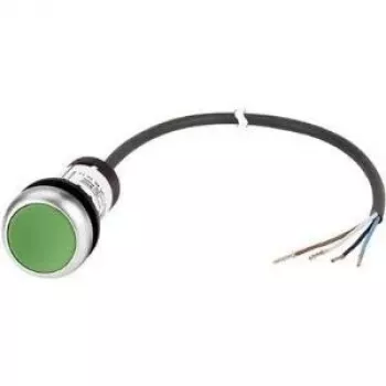 Eaton RMQ-Titan C22 pulsante piatto, verde, 1 contatto NO, morsetti a vite, montaggio 22,5 mm 185670