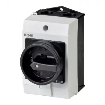 Eaton T0-1-8200/I1/SVB-SW interruttore a levetta ON-OFF 1 polo, 20 A, 690 V AC, IP65 frontale, nero/bianco 207146