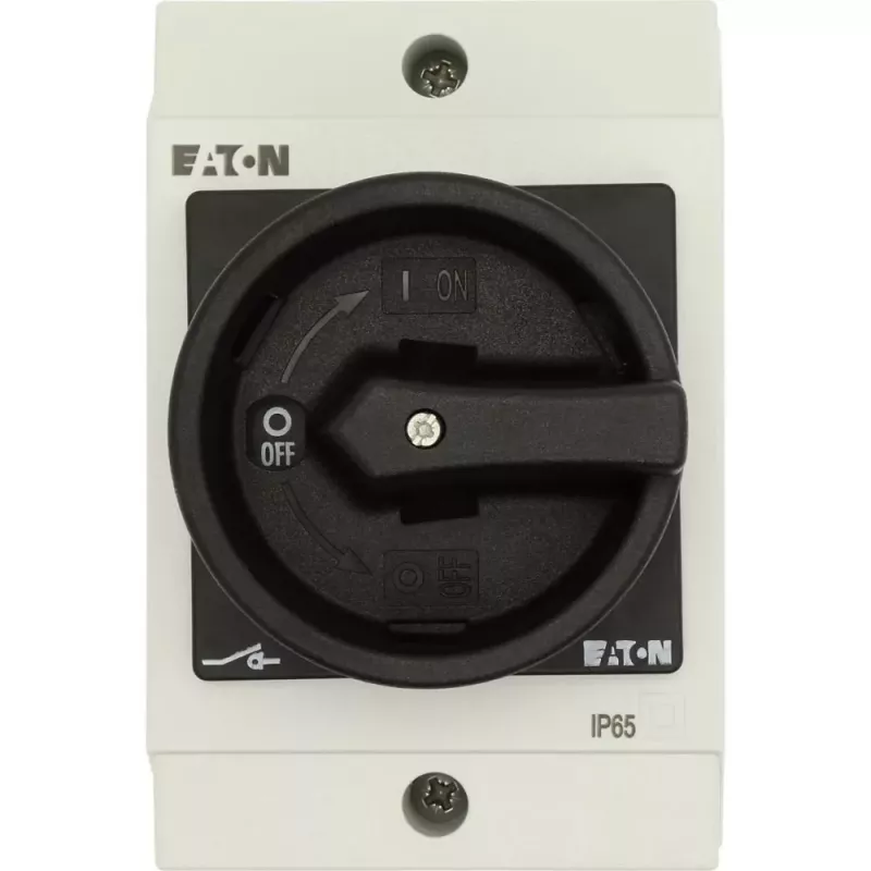 Eaton T0-2-1/I1/SVB-SW interruttore a levetta tripolare, nero/bianco, 207148