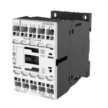 EATON DILM7-01(24VDC) contattore di potenza 3 poli 400V 3kW 1NC 24VDC 199228