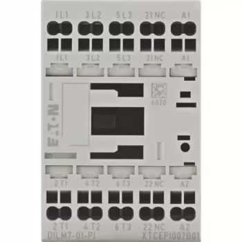 EATON DILM7-01(24VDC) contattore di potenza 3 poli 400V 3kW 1NC 24VDC 199228