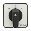 Eaton T0-1-15421/E interruttore a camme, 1 polo, ON-OFF, 20 A, 690 V AC, leva, nero, pannello frontale 48x48 mm 095806