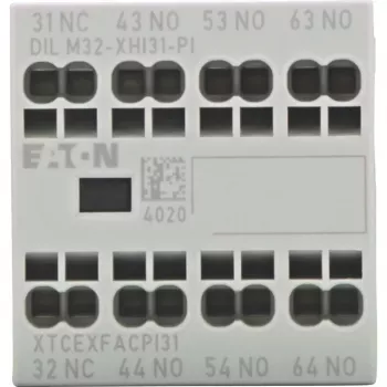 Eaton DILM32-XHI31-PI modulo contatti ausiliari, 3NO+1NC, 4A, morsetti a vite, montaggio frontale per contattori DILM7-DILM32 199312