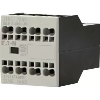 Eaton DILM12-XHI11 blocco contatti ausiliari, 1NO+1NC, montaggio frontale, morsetti a vite 199456
