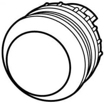 Eaton M22S-D-S attuatore pulsante, a filo, nero, anello frontale in plastica, 22,5 mm 216591S