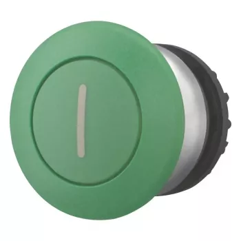 Eaton M22-DRP-G-X1 Attuatore pulsante a ritenuta verde, 22,5 mm, montaggio frontale 216753