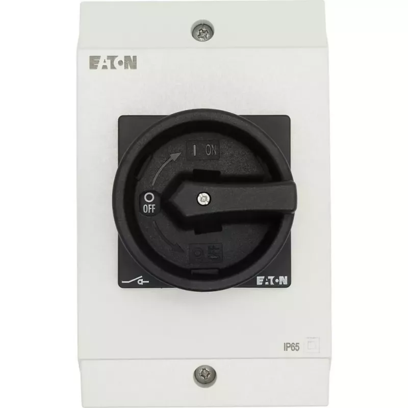 Eaton P1-25/I2-SI/HI11-SW interruttore rotativo di sicurezza, a 3 poli, nero/bianco 207311