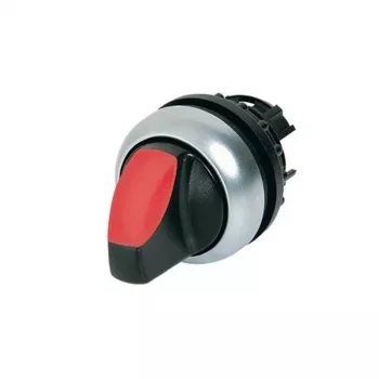 Eaton M22-WRLK-R Selettore a chiave, 2 posizioni, a ritenuta, ghiera frontale nera, chiave argentata, indicatore rosso, 22,5 mm 216825