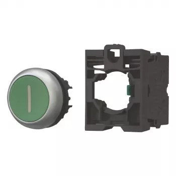 Eaton M22-D-G-X1-K10-BVP Pulsante con ghiera frontale in plastica, verde, 1 NO 110937
