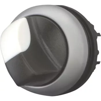 Eaton M22-WKV Selettore rotativo, 2 posizioni a ritenuta, nero/grigio, IP66, montaggio 22,5 mm 216874