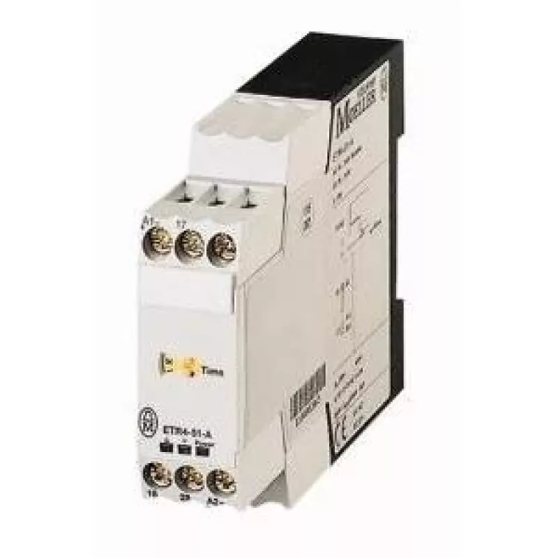 Eaton ETR4-51-A Relè temporizzatore stella-triangolo, 24-240V AC/DC, 3-60s, 2 CO, guida DIN 031884